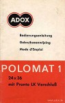 ADOX Polomat 1A Anleitung